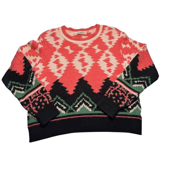 Aldomartins Nieves Aztec Geometric Sweater Women's 4 Wool Alpaca Fall Winter - Picture 1 of 4